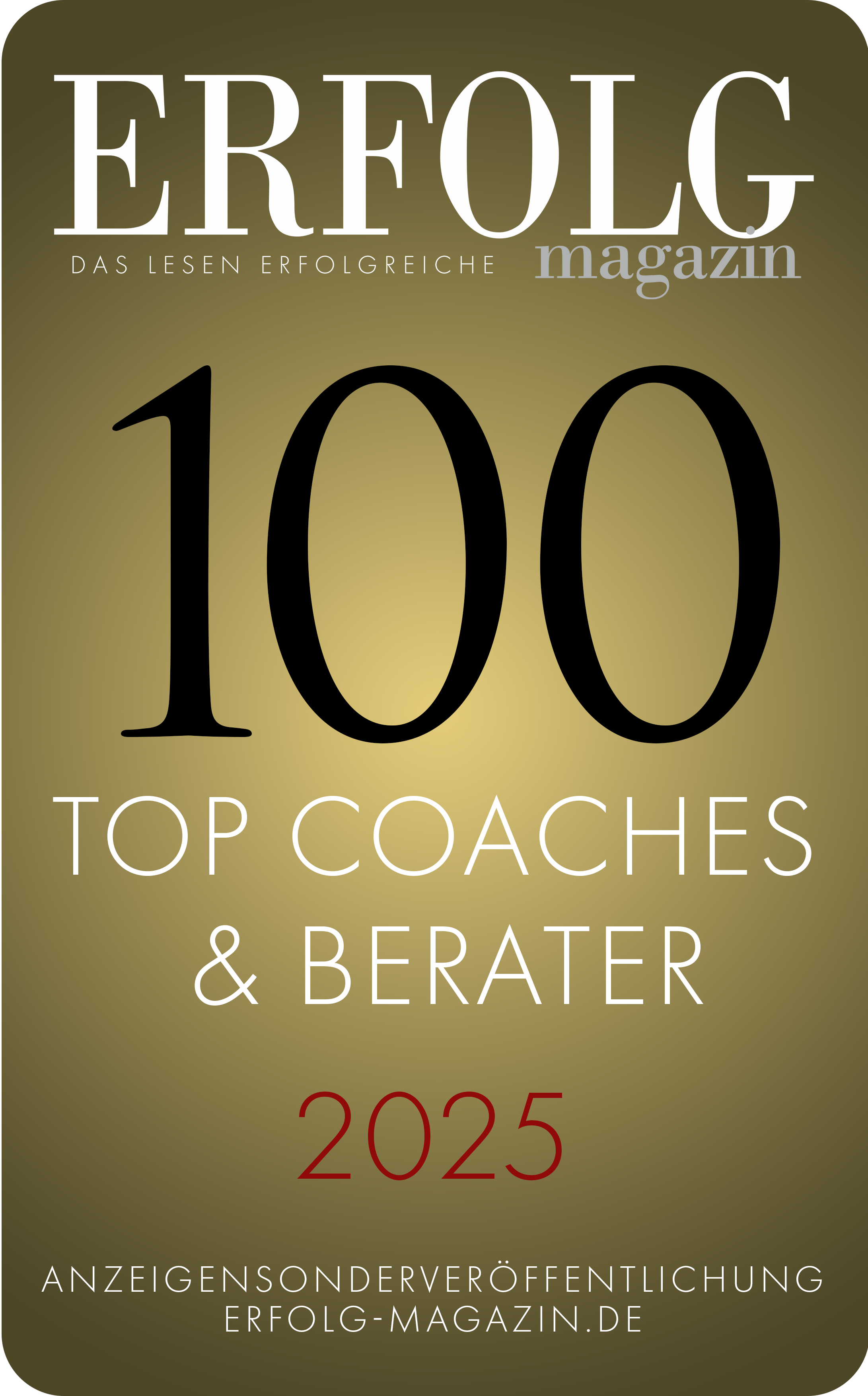 Erfolg Magazin – Top 100 Coaches & Berater 2025